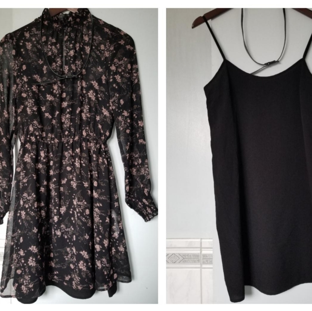 Ruffled, turtleneck, sheer, long sleeve midi DRESS